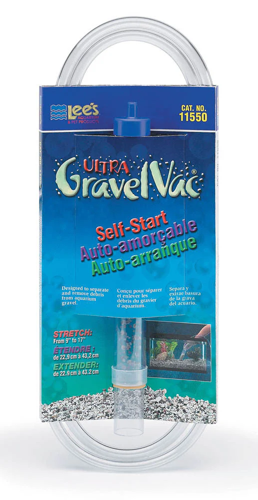 Lees Ultra GravelVac Stretch Self-Start Gravel Vacuum Cleaner 1 in x 9-17 in