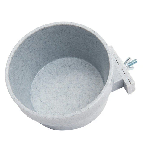 Lixit Dog Carrier Cage Crock Grey 20 Ounces - Image 2
