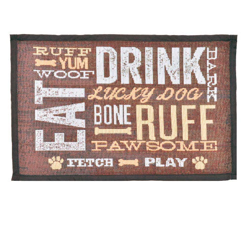 Loving Pets Fashion Mat Dog Day Expressions Brown, White, Tan - Image 2
