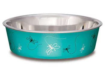 Loving Pets Bella Bowl Small Dragonfly - Turquoise {L+1} 430869