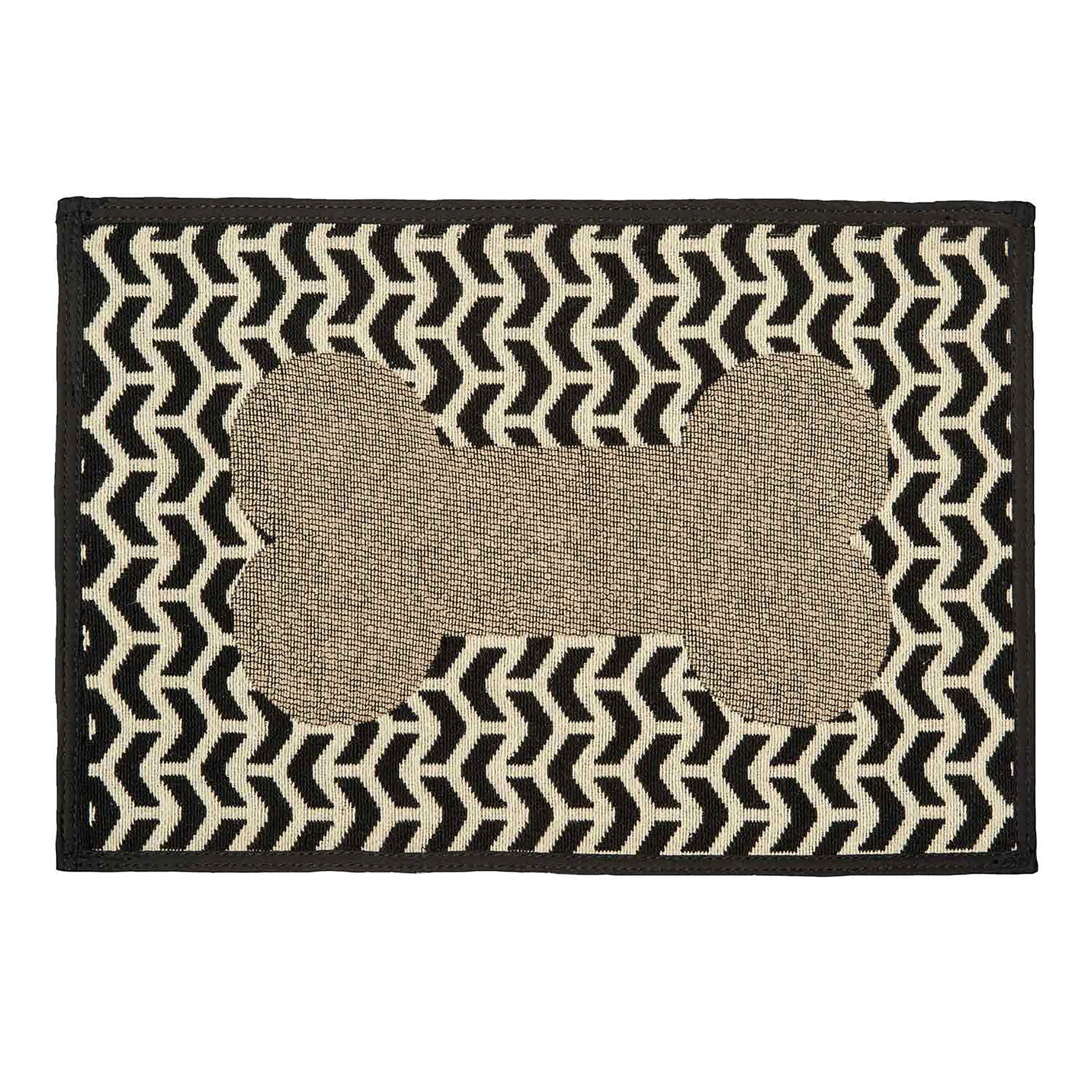 Loving Pets Bella Fashion Mats Geometric Bone Brown