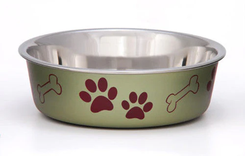 Loving Pets Metallic Dog Bowl Artichoke MD - Image 2