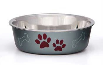 Loving Pets Metallic Bella Bowl Blueberry Large {L+1} 430884