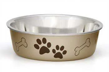 Loving Pets Metallic Bella Bowl Champagne Medium {L+b}430875