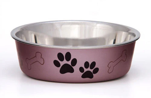 Loving Pets Metallic Dog Bowl Grape MD - Image 2