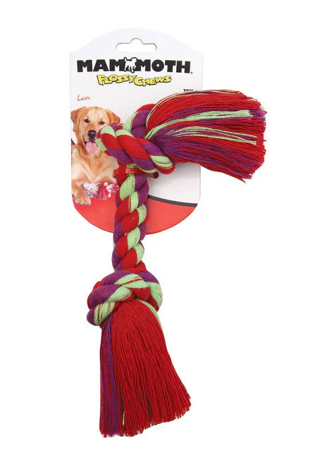 Mammoth Cotton Blend Color Rope Bone Dog Toy Assorted 16in XL - Image 2