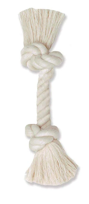 Mammoth 100% Cotton Rope Bone White 6in Mini - Image 2