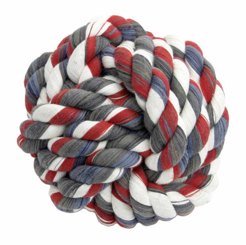 Mammoth Monkey Fist Ball Dog toy Multi-Color SM 3.75in - Image 2