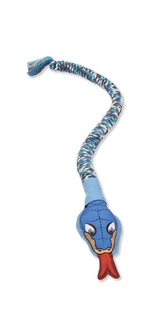 Mammoth SnakeBiter Dog Toy With Squeaky Head Assorted 28in SM - Image 2