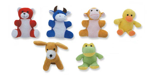 Mammoth Terry Cloth Animal Cuties Dog Toy - Assorted Color and Animal - Image 2