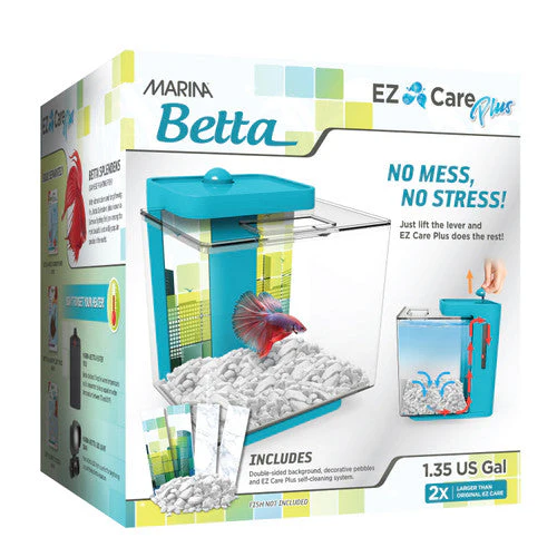 Marina EZ Care Plus Betta Aquarium 1.3 gal Blue - Image 2
