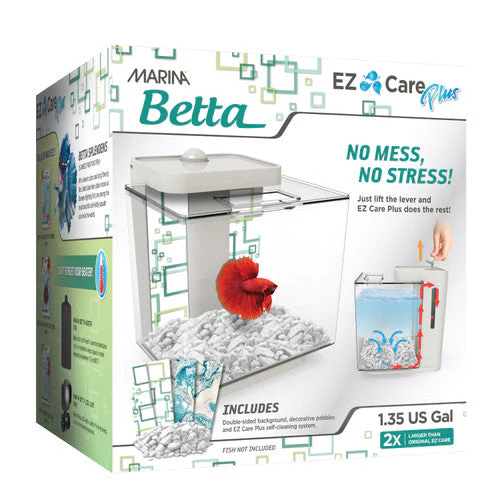 Marina EZ Care Plus Betta Aquarium 1.3 gal White - Image 2