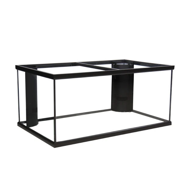 Marineland Double Corner-Flo Rectangular Aquarium Black, Clear 125 Gal 72x18x22 in SD-3