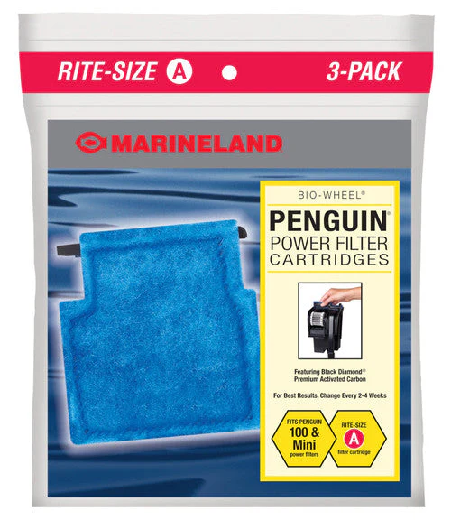 Marineland Replacement Cartridge for Penguin 100B, Mini, and 99B Power Filters Rite-Size A 3 Pack - Image 2