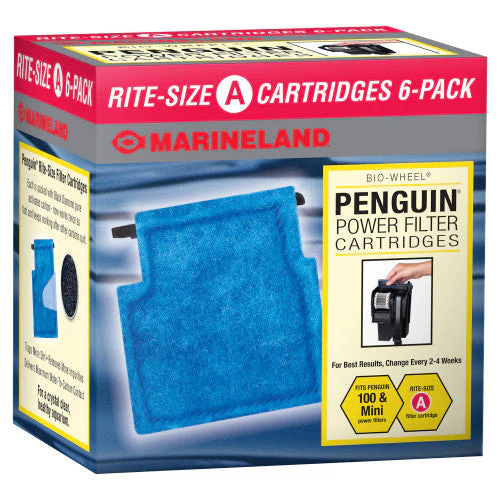 Marineland Replacement Cartridge for Penguin 100B, Mini, and 99B Power Filters Rite-Size A 6 Pack - Image 2
