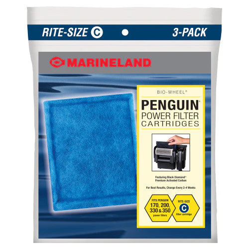 Marineland Replacement Cartridge for Penguin 200B, 350B, 170B, and 330B Power Filters Rite-Size C 3 Pack - Image 2