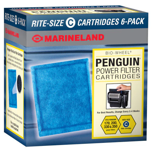 Marineland Replacement Cartridge for Penguin 200B, 350B, 170B, and 330B Power Filters Rite-Size C 6 Pack - Image 2