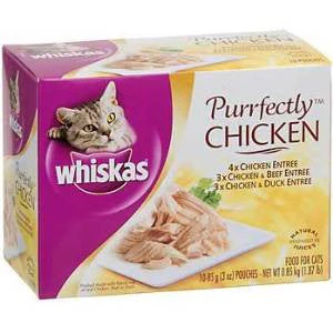 Mars Whiskas Purrfect Chicken Variety 4-10/3Z Pouches {L-1}798432 - Image 2