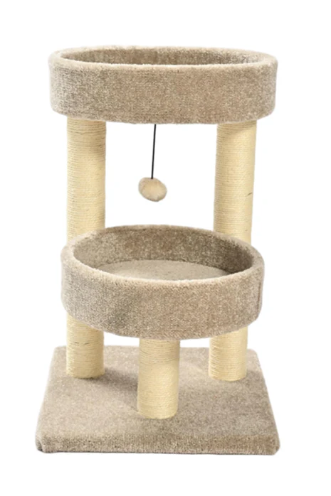 Max & Marlow 2 Level Carpet Cat Tower 24 in