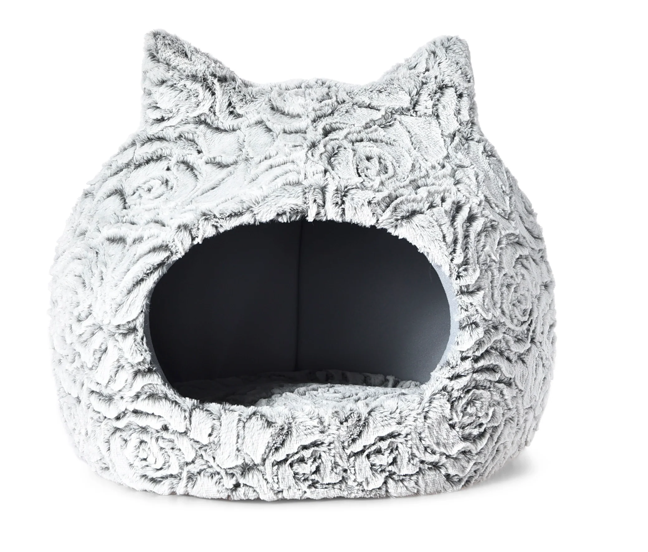 Max & Marlow Cat Dome w/ Ears Gray