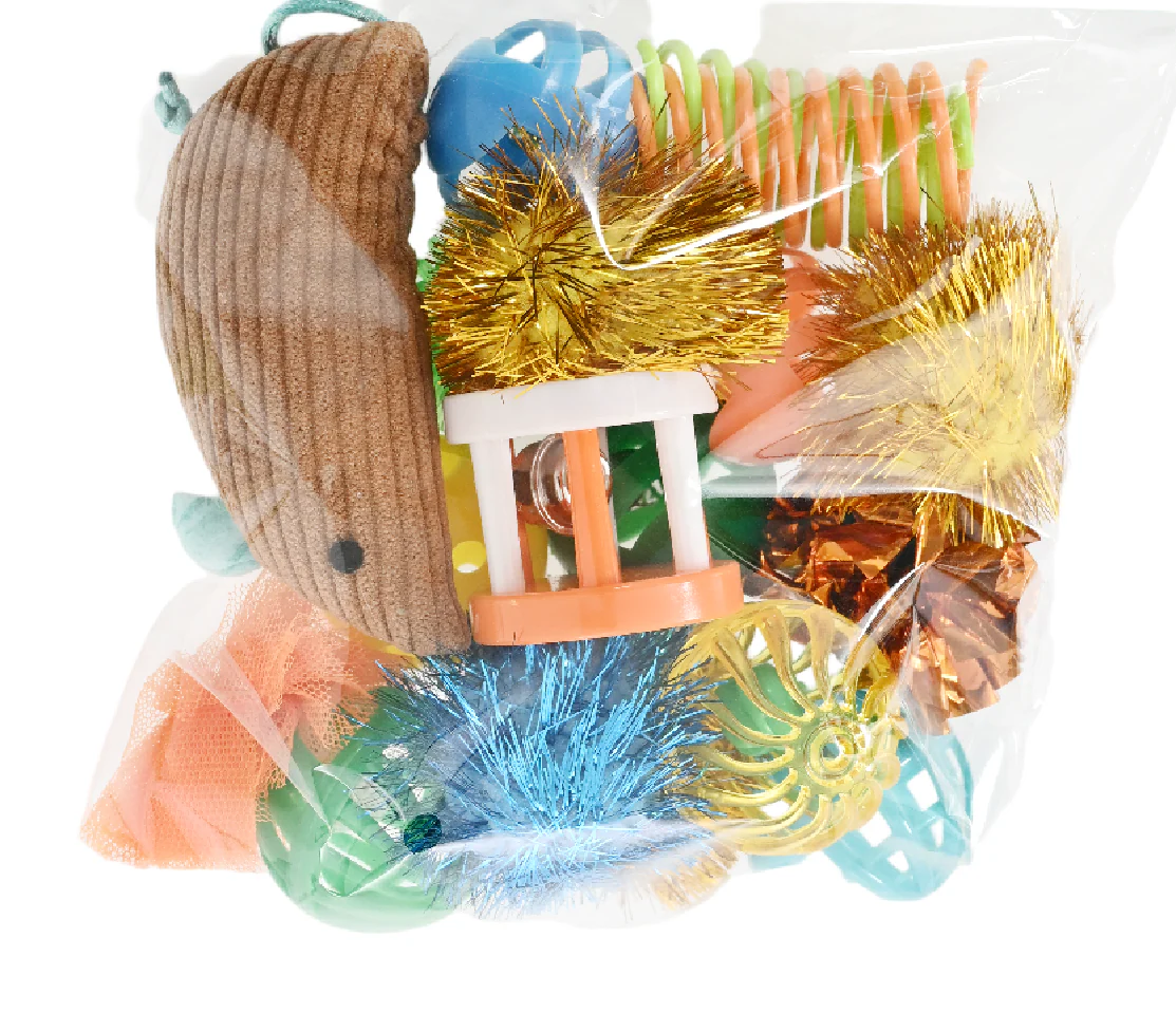 Max & Marlow Cat Toys Value Pack Assorted Color 18 pk