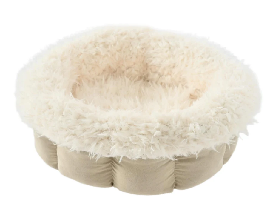 Max & Marlow Round Lounger Cat Bed Beige