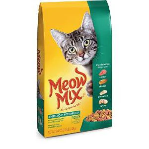 Meow Mix Indoor Health Dry Cat Food-4/bag 3.15-lb-{L+1} - Image 2
