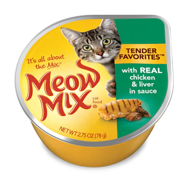 Meow Mix Tender Favorites Chicken & Liver 12/2.75oz {l -1} C= 799480