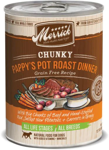 Merrick Chunky Pappy's Pot Roast Dinner 12/12.7oz {L-1} 295142 - Image 2