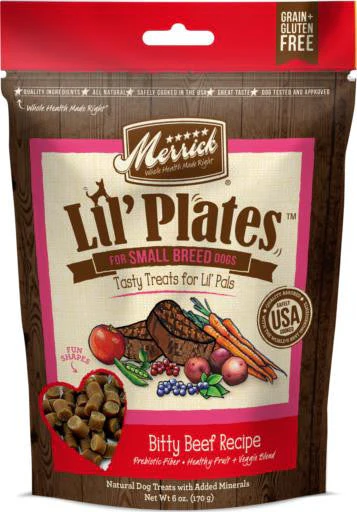 Merrick Lil Plates Bitty Beef Recipe Training Treats 5oz   {L-1} 295596 - Image 2