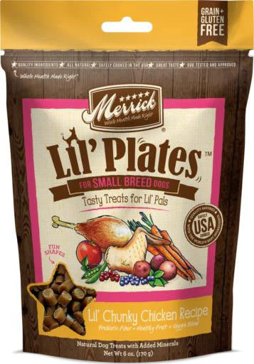 Merrick Lil Plates Lil' Chunky Chicken Recipe Training Treats 5oz {L-1} 295594 - Image 2