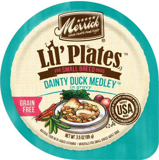 Merrick Lil'Plates Grain Free Dainty Duck Medley 12/3.5oz {L-1} 295367