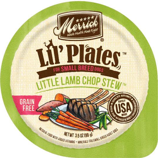 Merrick Lil'Plates Grain Free Little Lamb Chop Stew 12/3.5oz {L-1} 295366