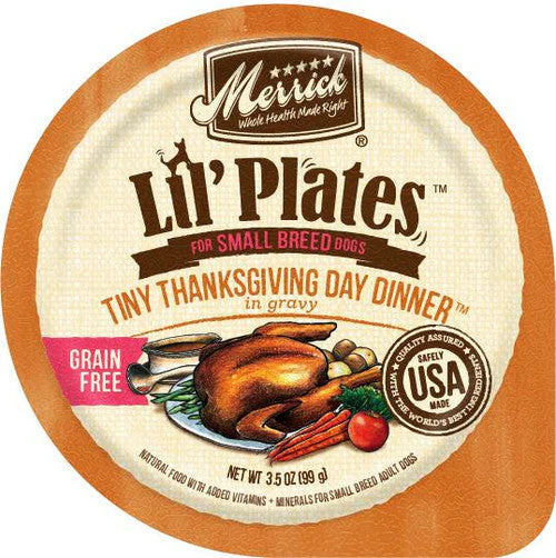 Merrick Lil'Plates Grain Free Tiny Thanksgiving Day Dinner 12/3.5oz {L-1} 295363 - Image 2