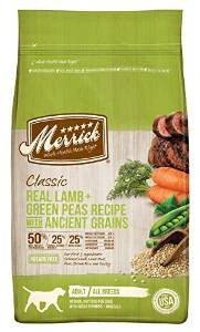 Merrick Classic Real Lamb + Green Peas Recipe with Ancient Grains 25lb {L+1x} 295292