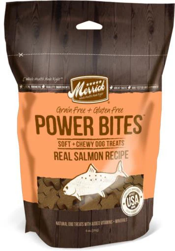 Merrick Power Bites Salmon Recipe 6oz {L-1} 295155