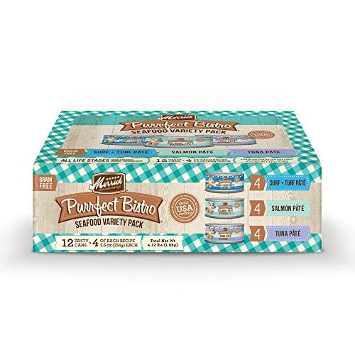 Merrick Purrfect Bistro Grain Free Seafood Variety Pack 12/5.5oz - Image 2