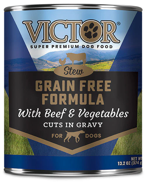 Victor Super Premium Dog Food Grain Free Wet Dog Food Beef & Vegetable in gravy 13.2oz - Image 2