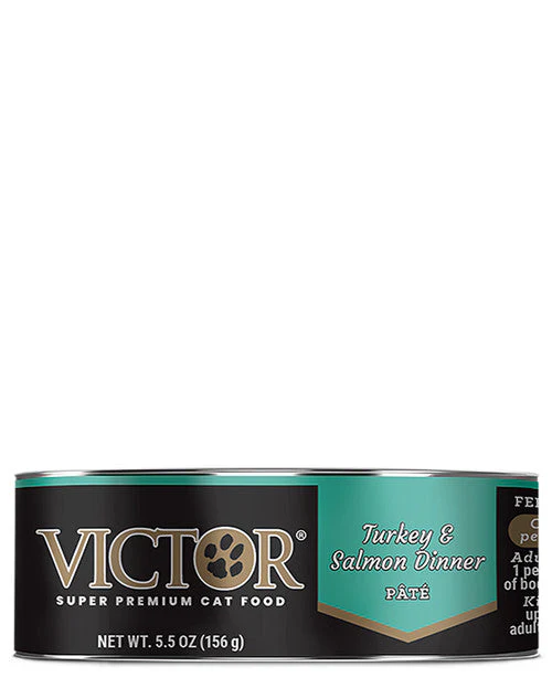 Victor Super Premium Dog Food Pate Wet Cat Food Turkey & Salmon 5.5oz 24pk - Image 2