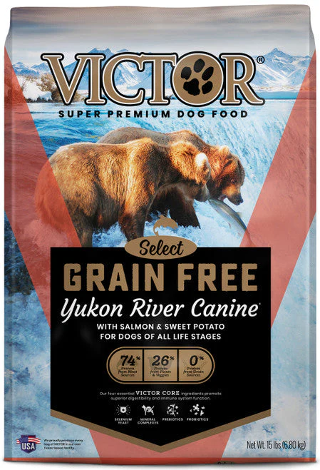 Victor Super Premium Dog Food Select Grain Free Dry Dog Food Yukon River 15lb - Image 2