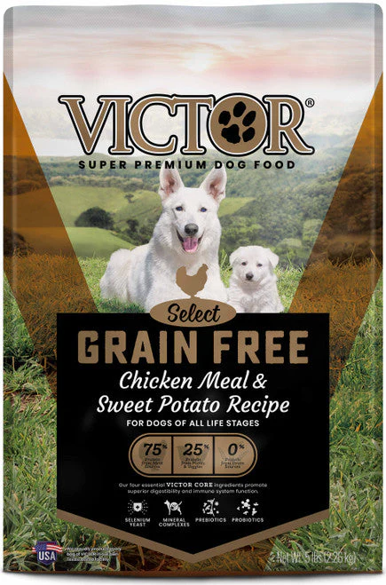 Victor Super Premium Dog Food Select Grain Free Dry Dog Food Chicken 5lb - Image 2