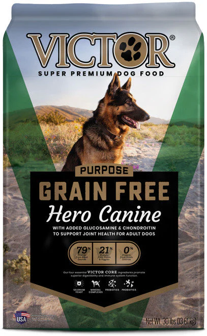 Victor Super Premium Dog Food Purpose Grain Free Hero Canine Dry Dog Food Beef 30lb - Image 2