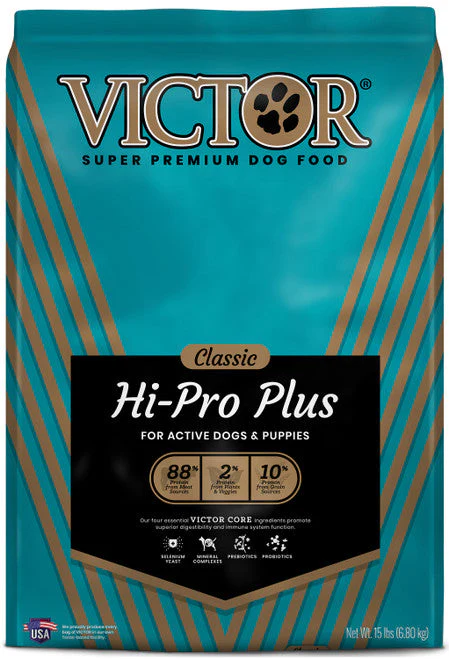 Victor Super Premium Dog Food Classic Hi-Pro Plus Dry Dog Food Beef 15lb - Image 2