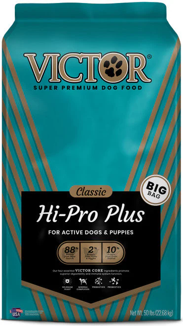 Victor Super Premium Dog Food Classic Hi-Pro Plus Dry Dog Food Beef 50lb - Image 2