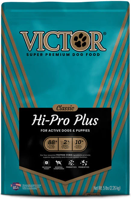 Victor Super Premium Dog Food Classic Hi-Pro Plus Dry Dog Food Beef 5lb - Image 2