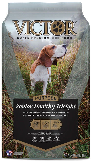 Victor Super Premium Dog Food Purpose Senior Healthy Weight Dry Dog Food Beef & Brown Rice 40lb - Image 2