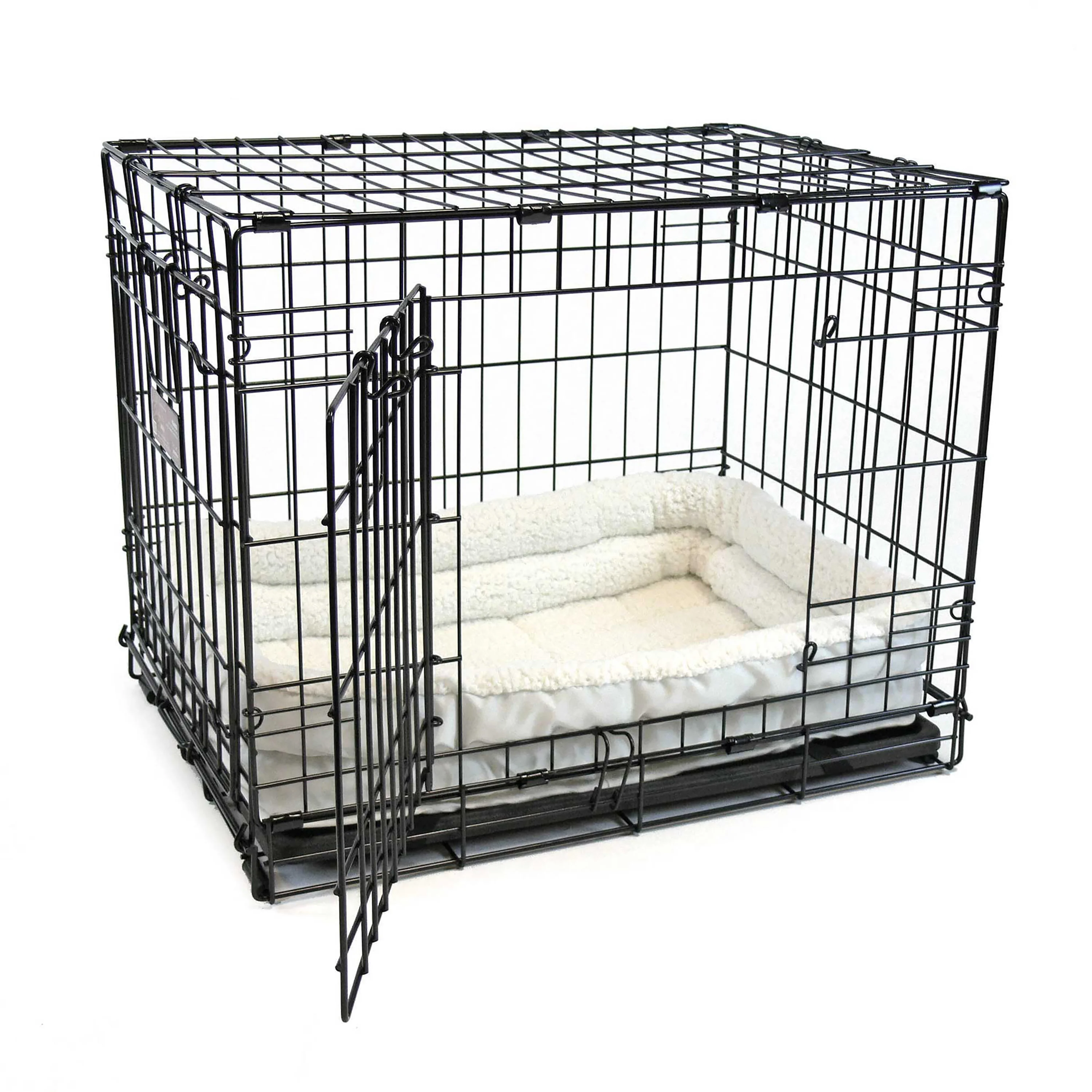 MidWest Homes for Pets Deluxe Fleece Double Bolster Dog Bed 18 in