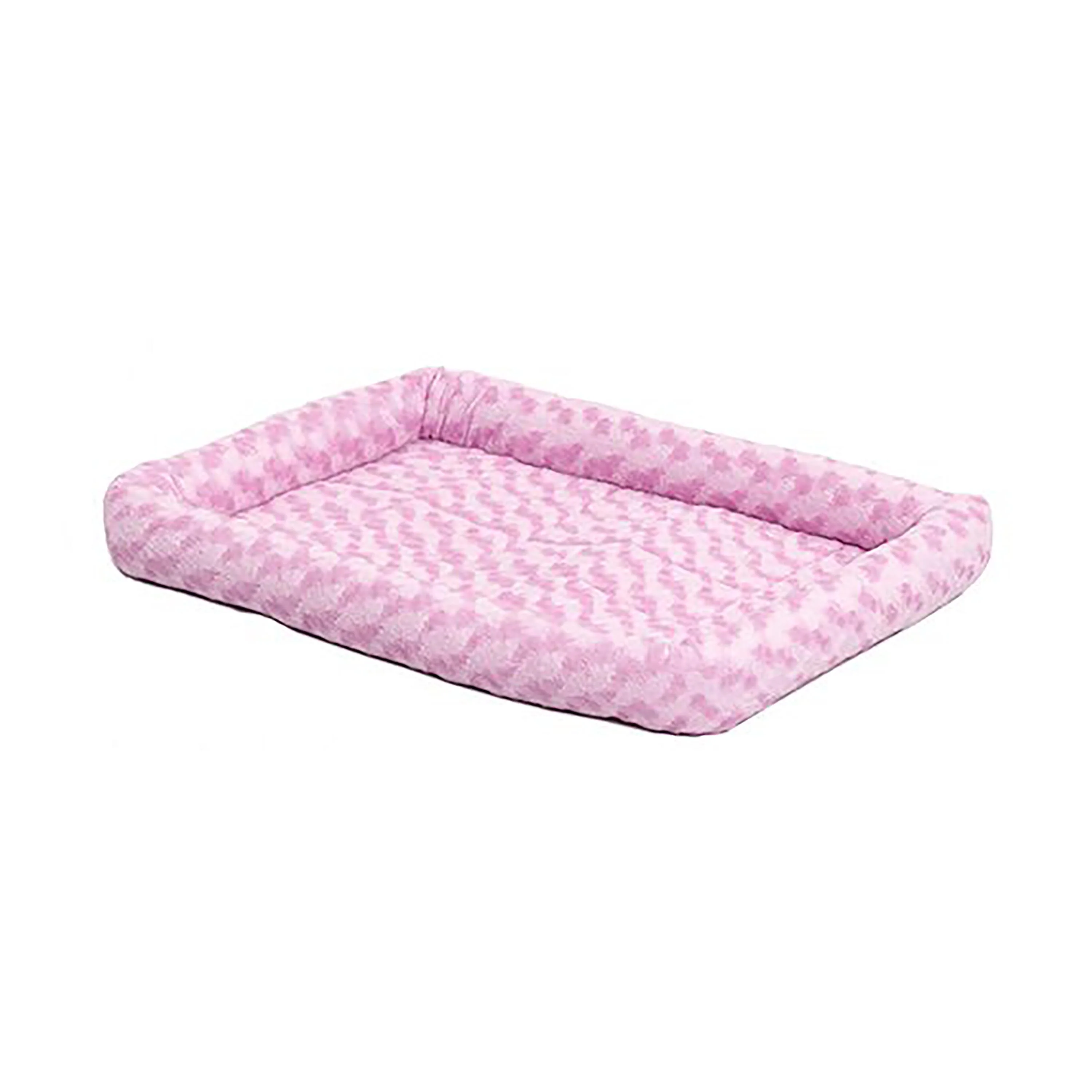 MidWest Homes for Pets QuietTime Bolster Dog Bed Pink 14In X 22 in