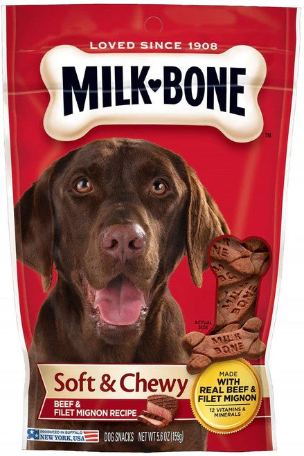 Milk-Bone Soft & Chewy Dog Treats Beef & Filet Mignon 5.6 oz - Image 2