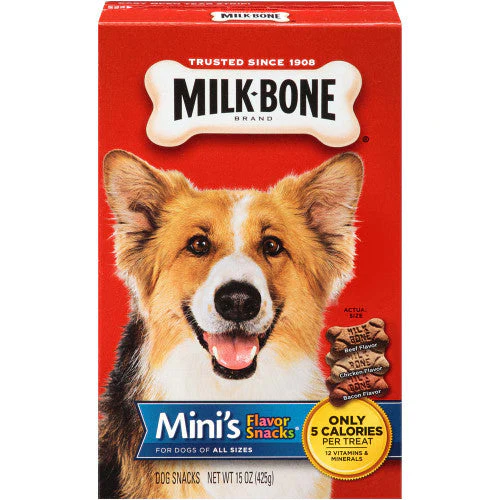 Milk-Bone Flavor Snacks Dog Treats Mini 15oz - Image 2